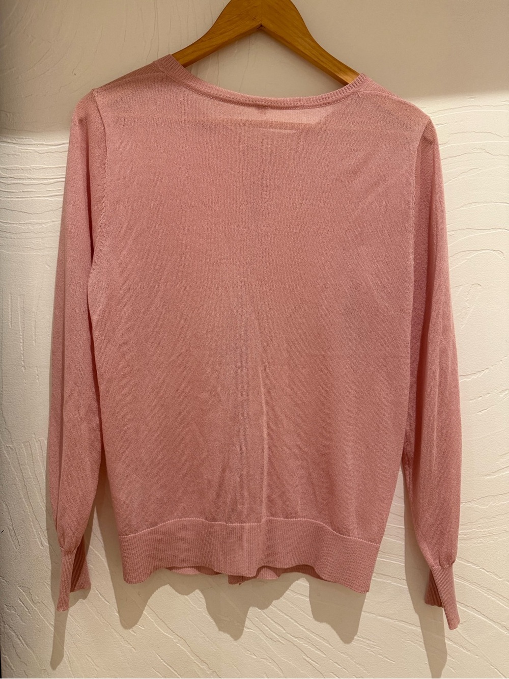 Light Pink Button-Front Cardigan - Picture 5 of 5
